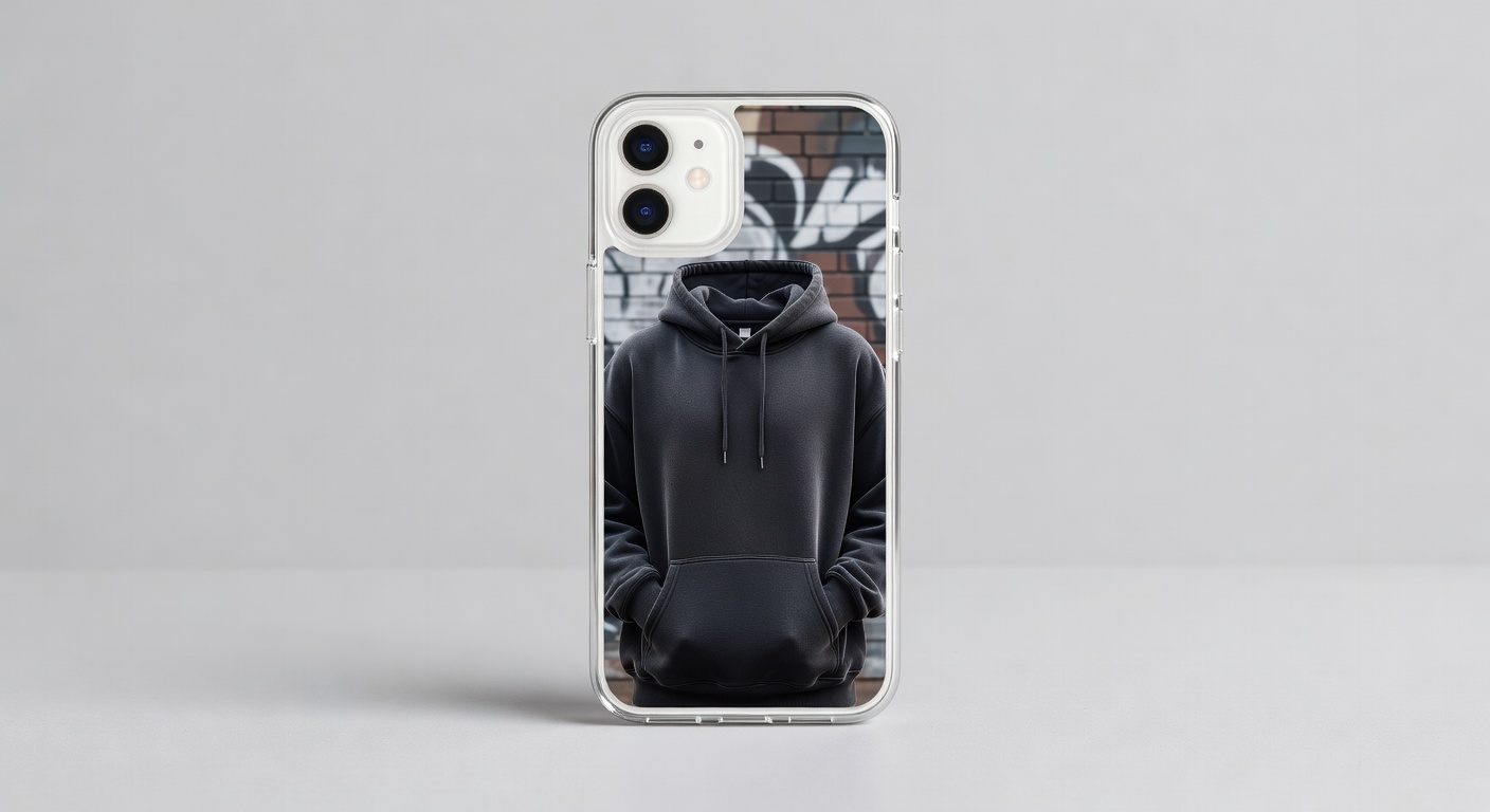 Personalized Clear iPhone Case Back View