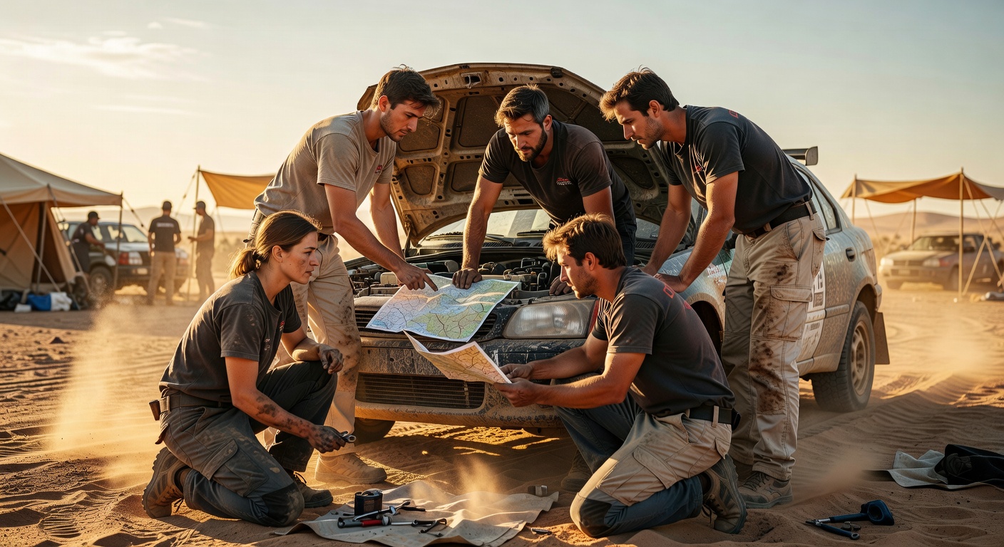 Rally Frinds Team Working Together